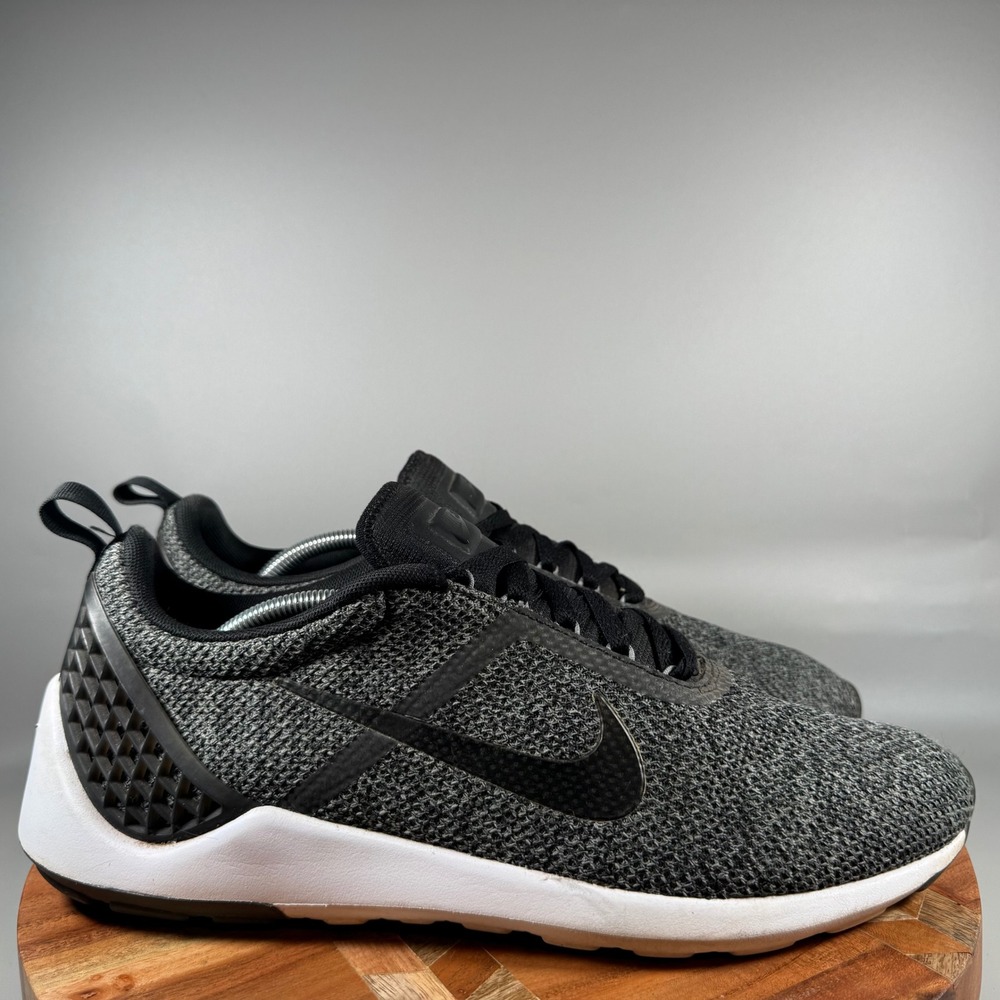 Nike Darwin Black White Dark Grey Mesh Running Shoes 821772-001 Mens Size 13